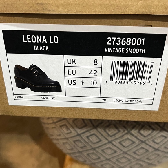 Dr. Martens Leona Lug Sole Platform Derby Shoes NEW Women's Size 10 - Picture 7 of 7